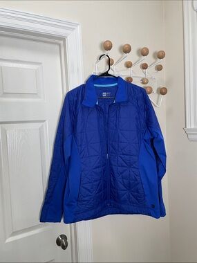 MEC Waxwing Hybrid Quilted Outdoor Hiking Jacket - Blue - XL